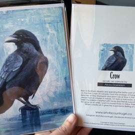 Crow Art Card