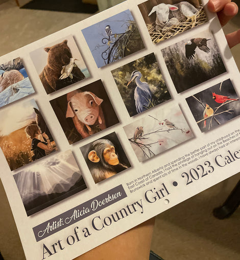 Art of a Country Girl Calendar